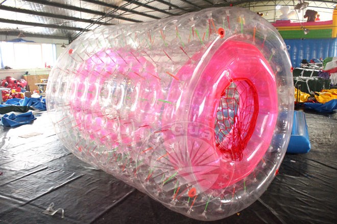 沧州透明充气水上滚筒生产